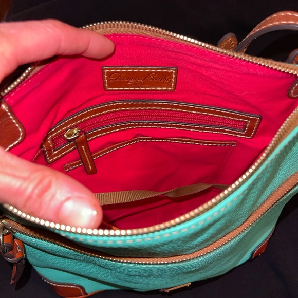 Dooney & Bourke Teal Leather Crossbody Bag - Picture 8 of 16